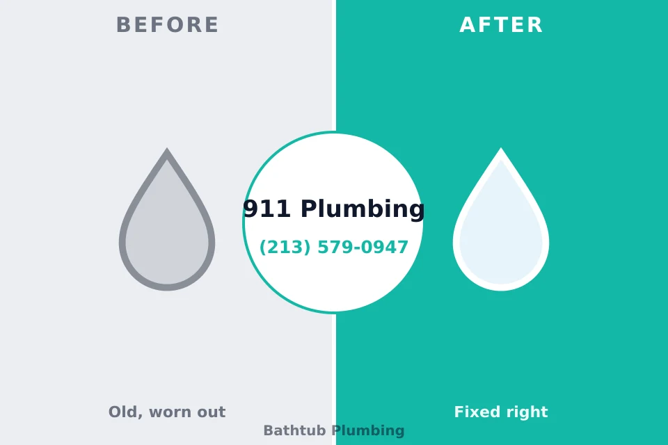 Before and after: plumbing repair Rome City, IN